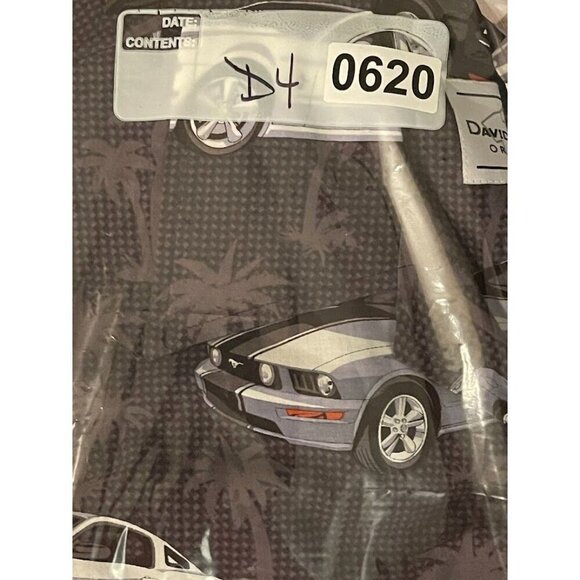 David Carey Originals Mustang Print Button-Up Short Sleeve Shirt Men's sz XL blk - Picture 14 of 14